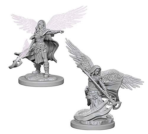 Wizkids Dungeons And Dragons Aasimar Wizard Nolzur's Marvelous Unpainted Minisaasimar Human female Wizard Paladin Miniature D&D WZK73197
