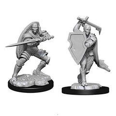 Dungeons and Dragons Wizkids Warforged Fighter Nolzur's Marvelous Unpainted s Warforged Fighter Male Miniature D&D WZK90147