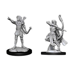Dungeons and Dragons Wizkids Nolzur's Marvelous Unpainted Elf Ranger Female Miniature D&D WZK90143