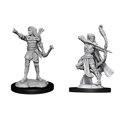 Dungeons and Dragons Wizkids Nolzur's Marvelous Unpainted Elf Ranger Female Miniature D&D WZK90143