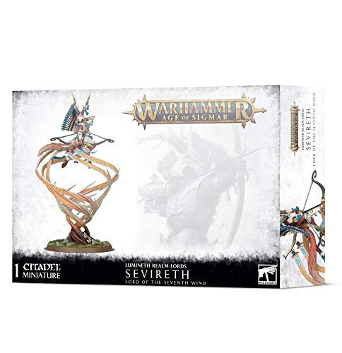 Games Workshop Warhammer Age of Sigmar Lumineth Realm-Lords Order Sevireth, Lord of the Seventh Wind can be assembled as Hurakan Spirit of the Wind 87-22