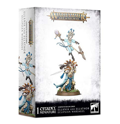 Games Workshop Warhammer Age of Sigmar Lumineth Realm-Lords Ellania and Ellathor, Eclipsian Warsages 87-24