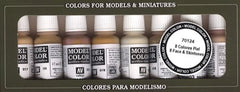 Vallejo Face Skin Colors Paint Set Pack of 8 Non Toxic Colors 17ml VAL-70124
