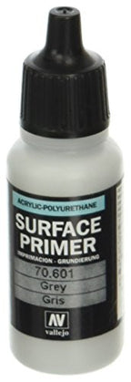 Vallejo Surface Primer Grey Gris Non Toxic Acrylic Paints 17ml VAL-70601