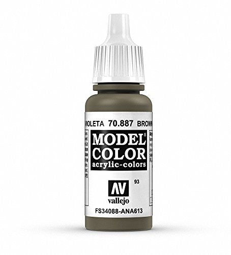 Vallejo Model Color US Olive Drab Non Toxic Paintss 17ml VAL-70887