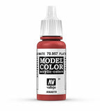 Vallejo Model Color Flat Red Acrylic Non Toxic Paints VAL-70957