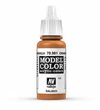 Vallejo Model Color Orange Brown Non Toxic Paints 17ml VAL-70981
