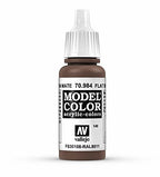 Vallejo Model Color Flat Brown Non Toxic Paints 17ml VAL-70984