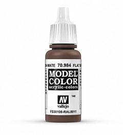 Vallejo Model Color Flat Brown Non Toxic Paints 17ml VAL-70984