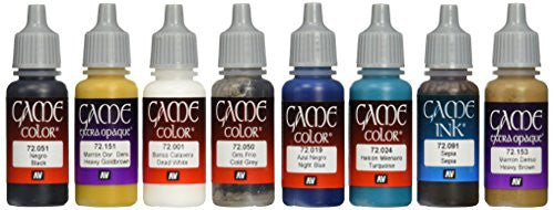 Vallejo Non Metallic Metal Colors Paints Pack of 8 17ml VAL-72212