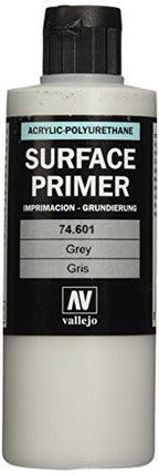 Vallejo Grey Primer Acrylic Polyurethane Non Toxic 200ml VAL-74601