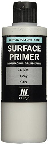 Vallejo Grey Primer Acrylic Polyurethane Non Toxic 200ml VAL-74601