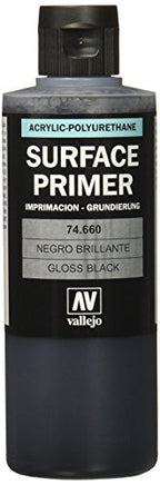 Vallejo Surface Primer Gloss Black 200ml VAL-74660