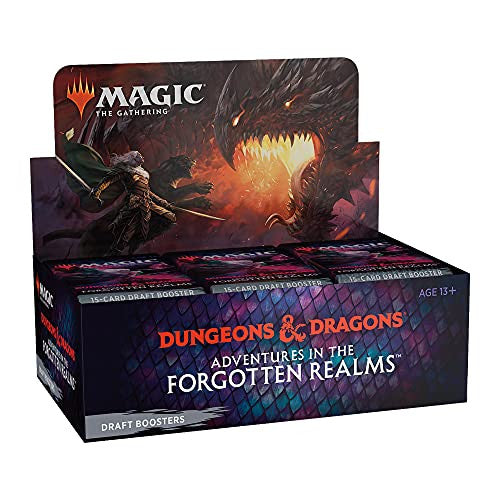 Magic The Gathering Adventures in the Forgotten Realms Draft Booster Box | 36 Packs (540 Magic Cards)