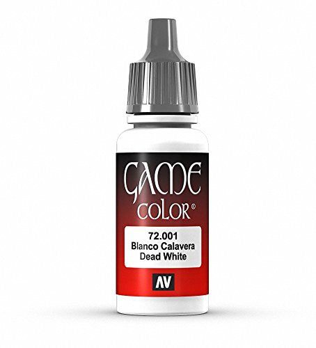 Vallejo Game Color Dead White Acrylic Non Toxic Paints 17ml VAL-72001
