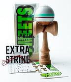 Sweets Kendamas Prime Sport Stripe Kendama - Sticky Paint, Stripe Design, Extra String Accessory Bundle (Avalanche)