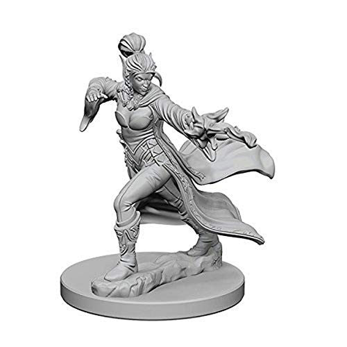 Dungeons and Dragons Wizkids Elf SorcererWizKids Pathfinder Deep Cuts Unpainted s Elf Female Sorcerer Miniature D&D WZK72606