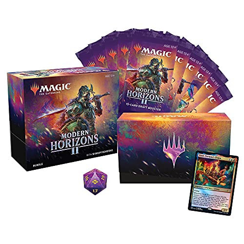 Magic: The Gathering Modern Horizons 2 Bundle | 10 Draft Boosters (150 Magic Cards) + Accessories