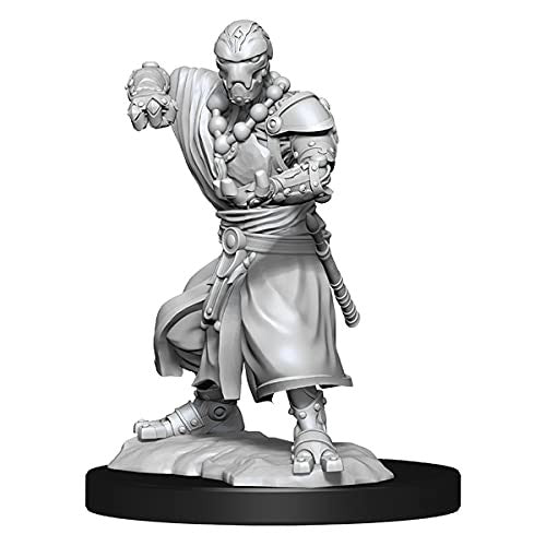 Dungeons and Dragons Wizkids Nolzur's Marvelous Unpainted s W14 Warforged Monk Miniature D&D WZK90234