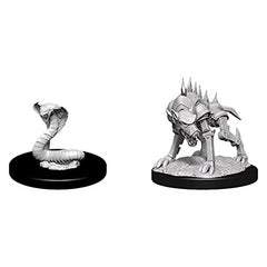 Dungeons and Dragons Wizkids Monster Nolzurs Marvelous Unpainted s W14 Iron Cobra & Iron Defender Miniature D&D WZK90243