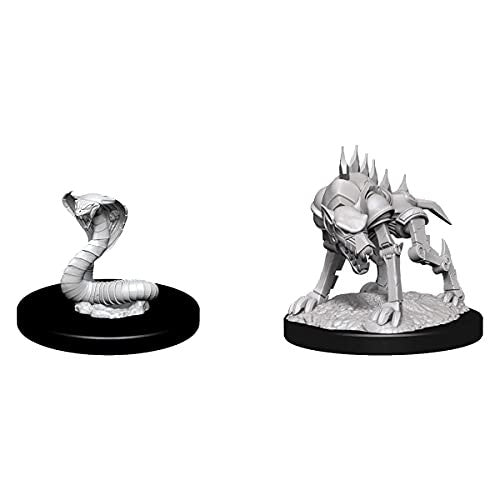 Dungeons and Dragons Wizkids Monster Nolzurs Marvelous Unpainted s W14 Iron Cobra & Iron Defender Miniature D&D WZK90243