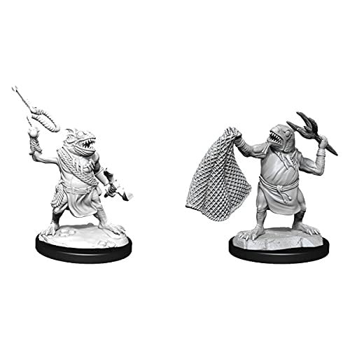 Dungeons and Dragons Wizkids Monster Nolzurs Marvelous Unpainted s W14 KuoToa & KuoToa Whip Miniature D&D WZK90246