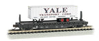 Bachmann 52'6 Flat Car with 35' Ribbed Piggyback Trailer - ATLANTIC COAST LINE with YALE TRAILER - N Scale