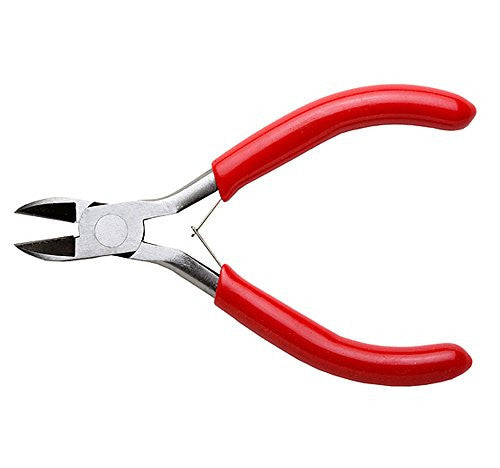 Soft Grip Wire Cutter Pliers, Small 4.5 Inch Carbon Steel Tool Ideal for Jewelry Making and Crafts