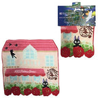 Studio Ghibli via Bluefin Marushin Kiki's Delivery Service Jiji Flower Maison Mini Towel - Official Studio Ghibli Merchandise