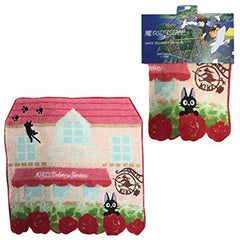 Studio Ghibli via Bluefin Marushin Kiki's Delivery Service Jiji Flower Maison Mini Towel - Official Studio Ghibli Merchandise