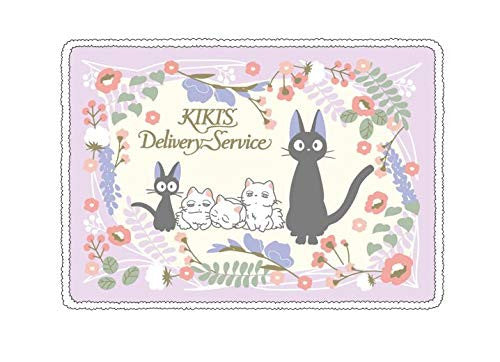 Marushin Kiki's Delivery Service [Jiji and The Kittens] Medium Size Sherpa Blanket - Official Studio Ghibli Merchandise
