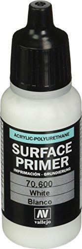 Vallejo Acrylic Polyurethane White Paints Primer 17ml VLJ-70600