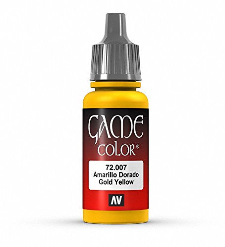 Vallejo Game Color Gold Yellow Acrylic Non Toxic Paint 17ml VLJ-72007