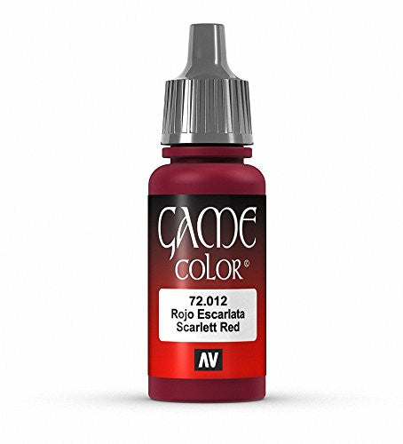 Vallejo Game Color Scarlett Red Acrylic Non Toxic Paint 17ml VLJ-72012