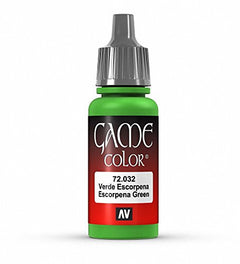 Vallejo Game Color Escorpena Green Acrylic Non Toxic Paint 17ml VLJ-72032