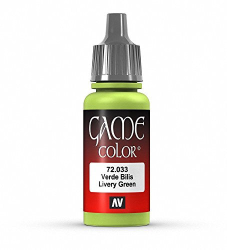 Vallejo Game Color Livery Green Acrylic Non Toxic Paint 17ml VLJ-72033