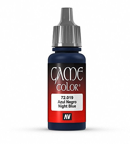 Vallejo Game Color Night Blue Acrylic Non Toxic Paint 17ml VLJ-72019