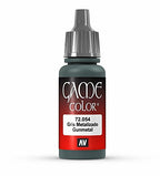Vallejo Game Color Gunmetal Metal Acrylic Non Toxic Paint 17ml VLJ-72054