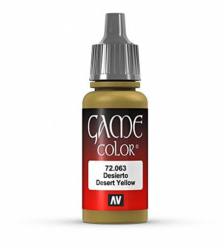 Vallejo Game Color Desert Yellow Acrylic Non Toxic Paint 17ml VLJ-72063