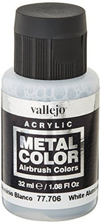 Vallejo White Aluminum Metal Color Paints 32ml VLJ-77706