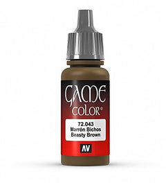 Vallejo Game Color Beastly Brown Paint Acrylic Non Toxic Paint 17ml VLJ-72040