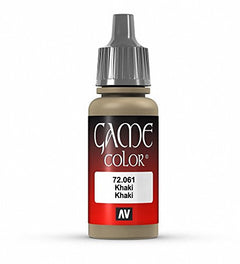 Vallejo Game Color Khaki Acrylic Non Toxic Paint 17ml VLJ-72061