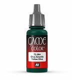 Vallejo Game Color Yellow Olive Acrylic Non Toxic Paint 17ml VLJ-72064