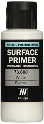 Vallejo White Primer Acrylic Polyurethane Paints Primer 60ml VLJ-73600
