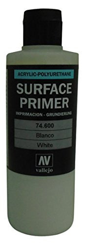 Vallejo White Primer Acrylic Polyurethane Paints Primer 200ml VLJ-74600
