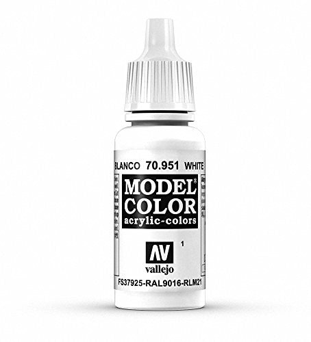Vallejo White Model Color 2 Paint Regular 17ml VLJ-951