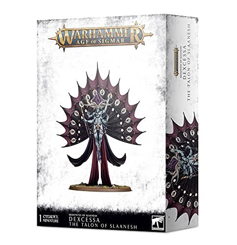 Games Workshop Warhammer Age of Sigmar Hedonites of Slaanesh Dexcessa, the Talon of Slaanesh can be assembled as Synessa, the Voice of Slaanesh 97-50