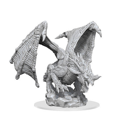 Dungeons and Dragons Wizkids Dragon Nolzurs Marvelous Unpainted s W15 Young Blue Dragon Miniature D&D WZK90322