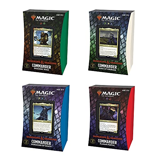 Magic the Gathering CCG: Adventures in the Forgotten Realms Commander Deck Display (4)