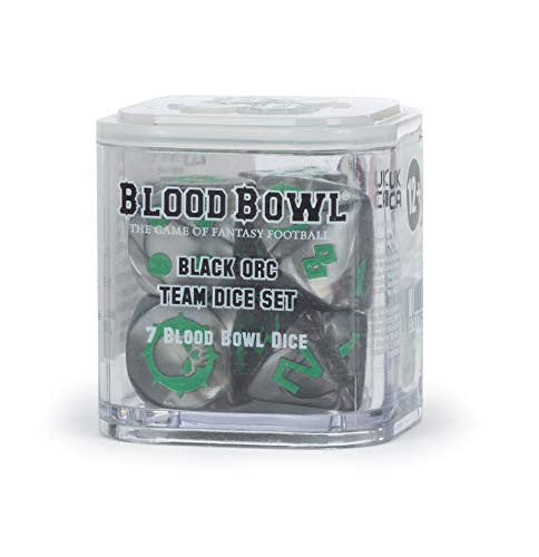 Games Workshop Blood Bowl Black Orc Team Dice Set